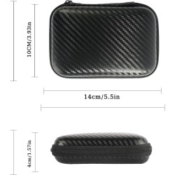 Etui pour Disque Dur Externe 2,5", Étui pour Portable SSD, Pochette avec Proche Filet, Coque EVA Rigide de Sac Sacoche Protectio