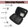 Etui pour Disque Dur Externe 2,5", Étui pour Portable SSD, Pochette avec Proche Filet, Coque EVA Rigide de Sac Sacoche Protectio