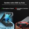 SABRENT Boitier SSD NVMe M.2, Adaptateur SSD M2 USB 3.2 Gen2 10Gbps, Boitier NVMe Externe en Aluminium Durable pour PCIe, M.2 SA