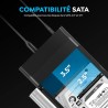 SABRENT Boitier Disque Dur Externe, USB-C Station d'accueil pour Disque Dur HDD/SATA 3.5"/2.5" & Boitier SSD M2 NVMe avec Foncti