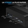 SABRENT Boitier Disque Dur Externe, USB-C Station d'accueil pour Disque Dur HDD/SATA 3.5"/2.5" & Boitier SSD M2 NVMe avec Foncti