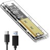 Boîtier SSD M.2 nvme Adaptateur m2 Lecteur Disque Dur Externe,boîtier nvme Adaptateur ssd m2 usb3.1 Gen2 USB Boîtier Disque Dur 