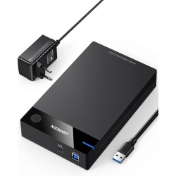 Uvert boîtier disque dur 3,5 pouces externe adaptateur usb 3.0 vers sata disque dur 3,5 2,5 pouces hdd ssd supporte uasp 5gbps, 