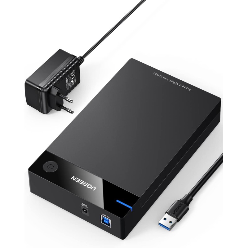 Uvert boîtier disque dur 3,5 pouces externe adaptateur usb 3.0 vers sata disque dur 3,5 2,5 pouces hdd ssd supporte uasp 5gbps, 