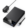 Uvert boîtier disque dur 3,5 pouces externe adaptateur usb 3.0 vers sata disque dur 3,5 2,5 pouces hdd ssd supporte uasp 5gbps, 