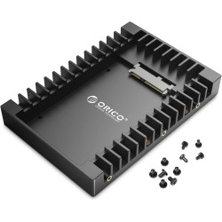 ORICO Cadre de Montage pour Disques Durs 2,5" vers 3,5" Adaptateur de SSD Interne Support de Montage pour 2,5 Pouces 7/9,5/12,5 