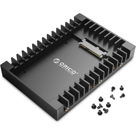 ORICO Cadre de Montage pour Disques Durs 2,5" vers 3,5" Adaptateur de SSD Interne Support de Montage pour 2,5 Pouces 7/9,5/12,5 