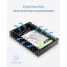 ORICO Cadre de Montage pour Disques Durs 2,5" vers 3,5" Adaptateur de SSD Interne Support de Montage pour 2,5 Pouces 7/9,5/12,5 