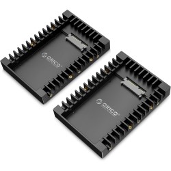 [2 Pièces] ORICO Cadre de Montage pour Disques Durs 2,5" vers 3,5" Adaptateur de SSD Interne Support de Montage pour 2,5 Pouces 