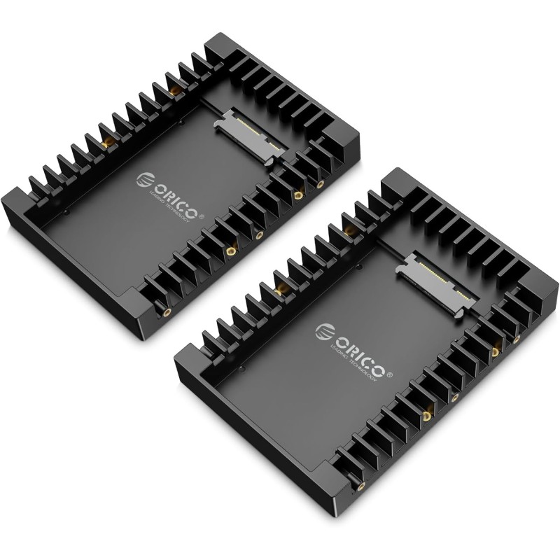[2 Pièces] ORICO Cadre de Montage pour Disques Durs 2,5" vers 3,5" Adaptateur de SSD Interne Support de Montage pour 2,5 Pouces 