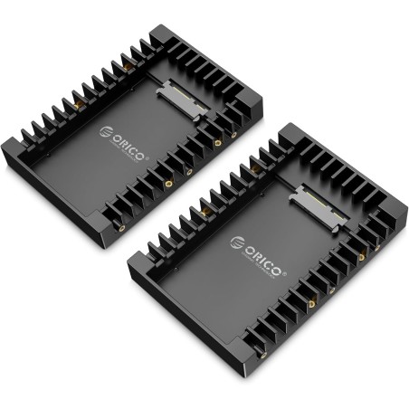 [2 Pièces] ORICO Cadre de Montage pour Disques Durs 2,5" vers 3,5" Adaptateur de SSD Interne Support de Montage pour 2,5 Pouces 