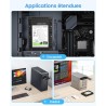 [2 Pièces] ORICO Cadre de Montage pour Disques Durs 2,5" vers 3,5" Adaptateur de SSD Interne Support de Montage pour 2,5 Pouces 