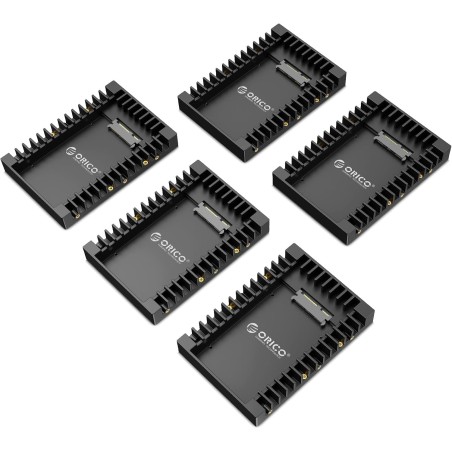 [5 Pièces] ORICO Cadre de Montage pour Disques Durs 2,5" vers 3,5" Adaptateur de SSD Interne Support de Montage pour 2,5 Pouces 