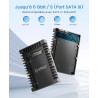[5 Pièces] ORICO Cadre de Montage pour Disques Durs 2,5" vers 3,5" Adaptateur de SSD Interne Support de Montage pour 2,5 Pouces 