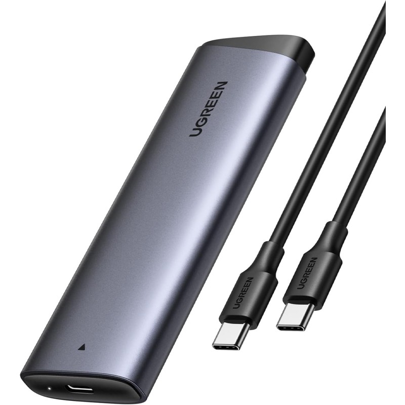 Uvert boîtier ssd m2 nvme pcie 10 gbps usb 3.2 gen 2 adaptateur disque dur externe aluminium pour m.2 2230 2242 2260 2280 compat