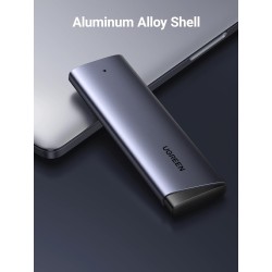 Uvert boîtier ssd m2 nvme pcie 10 gbps usb 3.2 gen 2 adaptateur disque dur externe aluminium pour m.2 2230 2242 2260 2280 compat