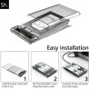 SH. Boitier Disque Dur Externe 2.5” SATA USB 3.0, Boîtier Externe Disque pour SATA SSD et HDD, Vitesse 5Gbps, UASP , pour Ordina