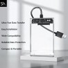 SH. Boitier Disque Dur Externe 2.5” SATA USB 3.0, Boîtier Externe Disque pour SATA SSD et HDD, Vitesse 5Gbps, UASP , pour Ordina