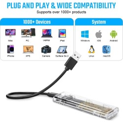 AXFEE Boîtier SSD M.2 nvme Adaptateur m2 Lecteur Disque Dur Externe, Boîtier Adaptateur SSD m2 USB 3.1 USB-C Disque Dur pour M.2