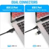 AXFEE Boîtier SSD M.2 nvme et sata, Adaptateur m2 Lecteur Disque Dur Externe, Boîtier Adaptateur SSD m2 USB 3.1 USB-C Disque Dur