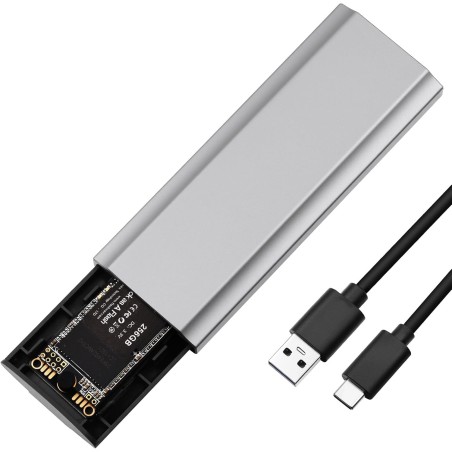 AXFEE Boîtier SSD M.2 NVMe, Adaptateur m2 Lecteur Disque Dur Externe Aluminium, Supporte UASP et TRIM, 10 Gbps USB 3.2 Gen 2 Ada