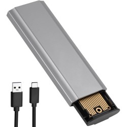 AXFEE Boîtier SSD M.2 NVMe, Adaptateur m2 Lecteur Disque Dur Externe Aluminium, Supporte UASP et TRIM, 10 Gbps USB 3.2 Gen 2 Ada