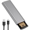 AXFEE Boîtier SSD M.2 NVMe, Adaptateur m2 Lecteur Disque Dur Externe Aluminium, Supporte UASP et TRIM, 10 Gbps USB 3.2 Gen 2 Ada