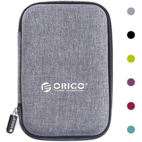 ORICO Étui de Protection Disque Dur Externe Étanche 2.5'' pour Organiser Les HDD SSD 2.5 Pouces et Les Accessoires Informatiques