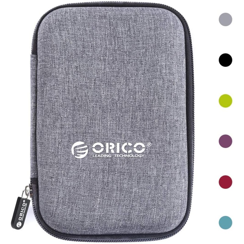 ORICO Étui de Protection Disque Dur Externe Étanche 2.5'' pour Organiser Les HDD SSD 2.5 Pouces et Les Accessoires Informatiques