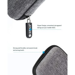 ORICO Étui de Protection Disque Dur Externe Étanche 2.5'' pour Organiser Les HDD SSD 2.5 Pouces et Les Accessoires Informatiques