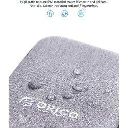 ORICO Étui de Protection Disque Dur Externe Étanche 2.5'' pour Organiser Les HDD SSD 2.5 Pouces et Les Accessoires Informatiques
