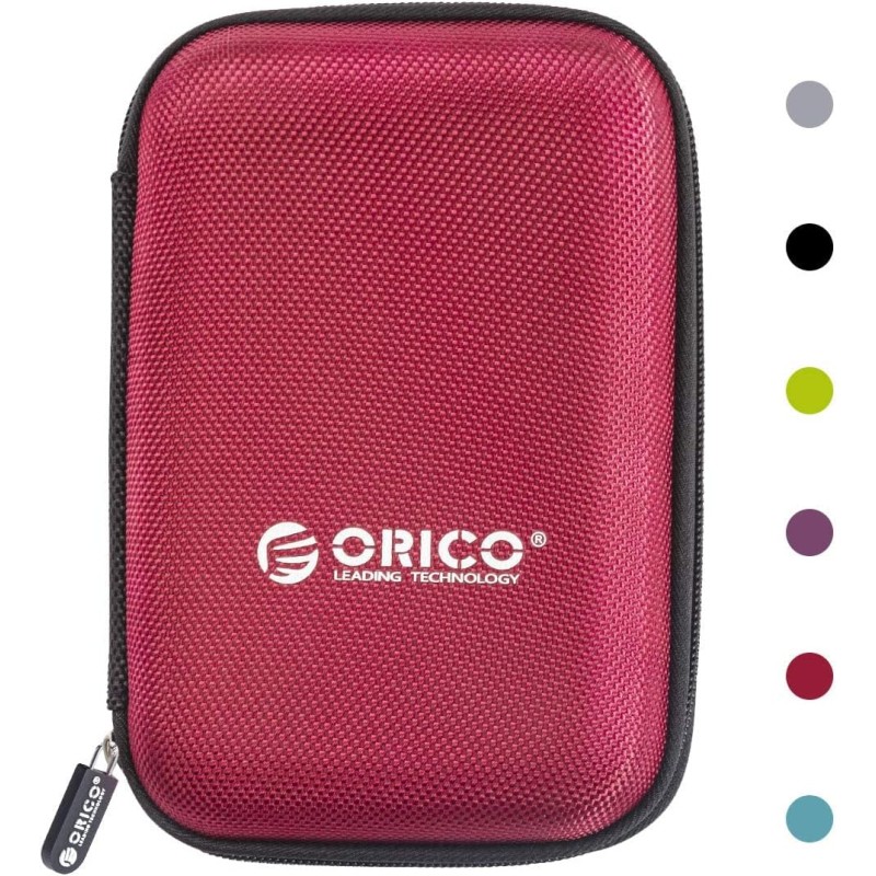 ORICO Étui de Protection Disque Dur Externe Étanche 2.5'' pour Organiser Les HDD SSD 2.5 Pouces et Les Accessoires Informatiques