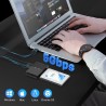 FIDECO IDE et SATA Adaptateur, Adaptateur Disque Dur USB 3.0 IDE SATA pour 2.5"/ 3.5" HDD/SSD, Convertisseur Alimentation DC 12V