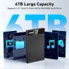 BENFEI Boitier Disque Dur 2.5, USB C/ USB A vers SATA 2,5" sans Outil , pour SDD et HDD, Jusqu'à 6 Gbps, Un câble USB C/A 10 Gbp