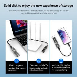 Boîtier SSD M.2 nvme Adaptateur m2 Lecteur Disque Dur Externe,boîtier nvme Adaptateur ssd m2 USB 3.1 USB-C Boîtier Disque Dur po
