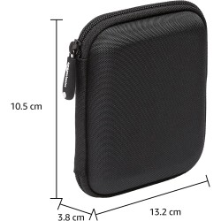 Amazon Basics Étui pour disque dur portable My Passport Essentiel, 12 x 9.3 x 1.6 cm, Noir