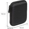 Amazon Basics Étui pour disque dur portable My Passport Essentiel, 12 x 9.3 x 1.6 cm, Noir