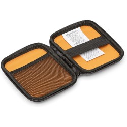 Amazon Basics Étui pour disque dur portable My Passport Essentiel, 12 x 9.3 x 1.6 cm, Noir
