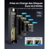 ORICO Boîtier SSD M.2 NVMe 10Gbps USB Adaptateur Externe USB3.2/ USB3.1 Gen2 USB-C Boîtier Disque Dur pour M.2 PCIe NVME M-Key 2