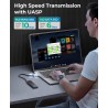 ORICO Boîtier SSD M.2 NVMe SATA, Adaptateur USB3.2 Gen2 10Gbps PCI-E NVMe M-Key, 6Gbps NGFF SATA B+M Key pour M.2 SSD Taille 223