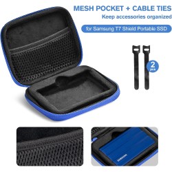 ProCase Étui pour Samsung T7 Shield External SSD et T9 External SSD, Housse de Voyage pour Portable SSD Externe, Boîtier de Prot