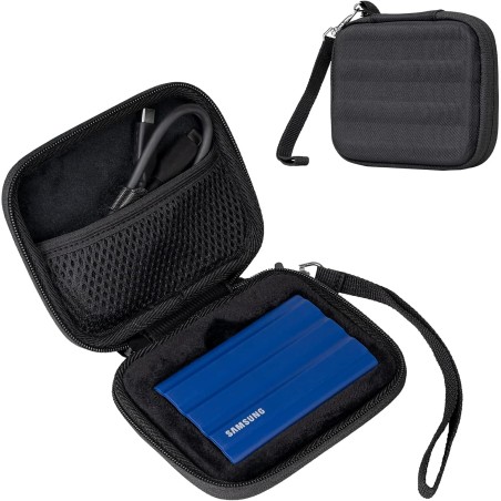 ProCase Étui pour Samsung T7 Shield External SSD et T9 External SSD, Housse de Voyage pour Portable SSD Externe, Boîtier de Prot