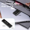 Abauoat Boîtier M.2 SSD NVME,USB Adaptateur Externe USB3.1 Gen2 USB-C Boîtier Disque Dur pour M.2 PCIe NVME M-Key 2230/2242/2260