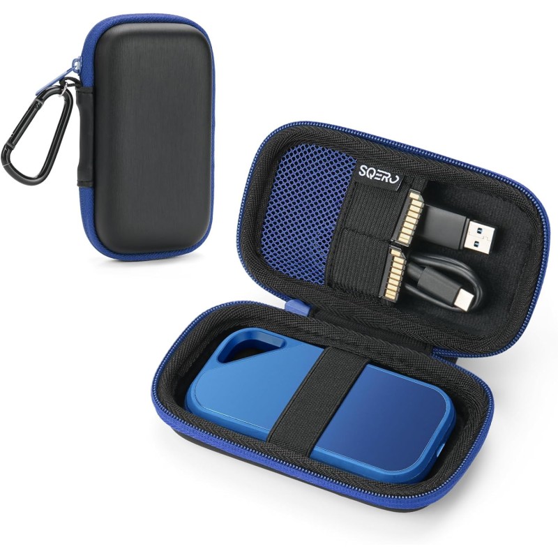 Étui de Protection pour SanDisk Portable/Extreme/Extreme Pro 1 to, 2 to, 4 to, 500 Go Disque Dur SSD Externe, Housse Coque de Tr