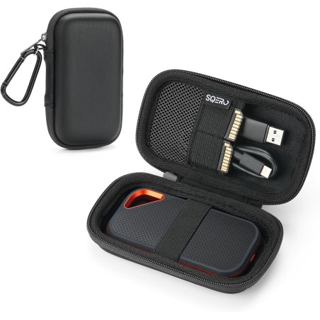 Étui de Protection pour SanDisk Portable/Extreme/Extreme Pro 1 to, 2 to, 4 to, 500 Go Disque Dur SSD Externe, Housse Coque de Tr