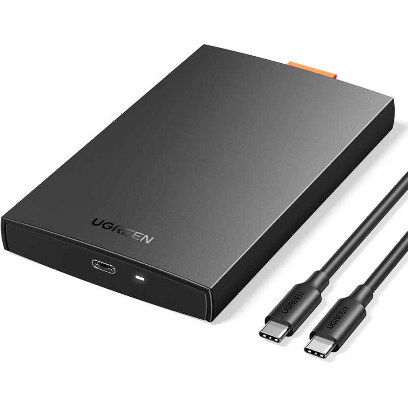 Uvert usb c 3.1 gen 2 boîtier disque dur externe 2,5 pouces sata iii ii i hdd ssd avec 6gbps uasp supporte windows mac os linux,