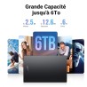 Uvert usb c 3.1 gen 2 boîtier disque dur externe 2,5 pouces sata iii ii i hdd ssd avec 6gbps uasp supporte windows mac os linux,
