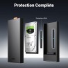 Uvert usb c 3.1 gen 2 boîtier disque dur externe 2,5 pouces sata iii ii i hdd ssd avec 6gbps uasp supporte windows mac os linux,