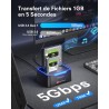 POSUGEAR Dock Disque Durs, USB3.0 Station d'accueil Disque Dur pour 2,5 et 3,5 Pouces SATA HDD/SSD Jusqu'à 40 to, Fonction clona