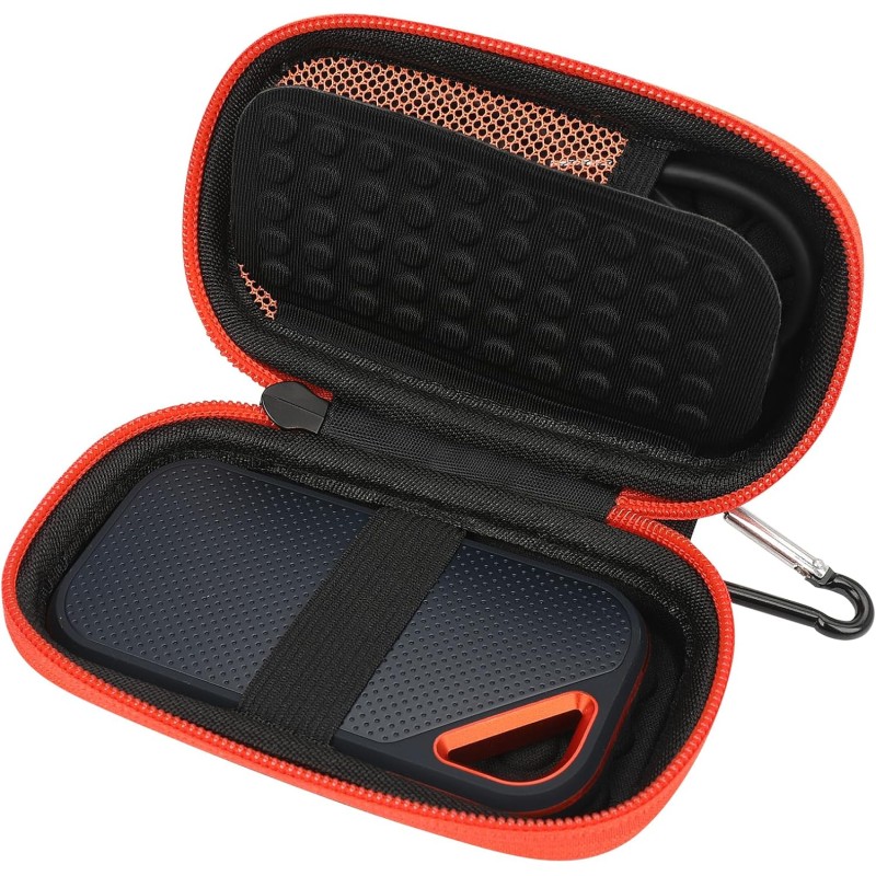 Étui Housse pour SanDisk Extreme/SanDisk Extreme Pro Portable SSD, Sacoche Rigide de Protection Antichoc Disque Dur Externe SSD